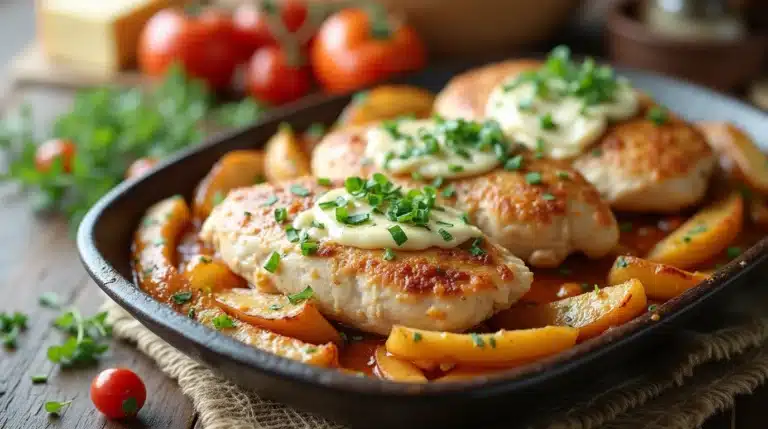 Chicken with boursin cheese