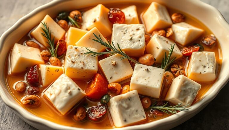 Marinated cheese appetizer