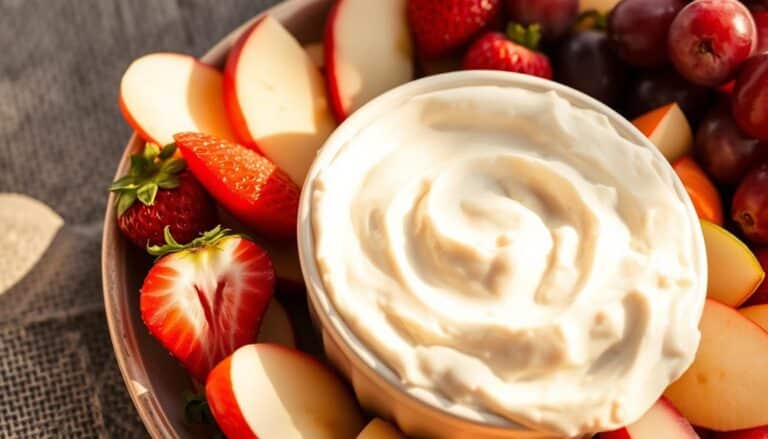 Marshmallow Creme Cream Cheese Fruit Dip