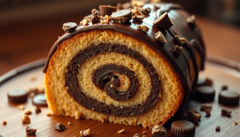 Reese’s Peanut Butter Cup Roll Cake