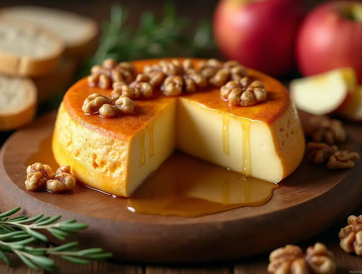 Baked brie with honey