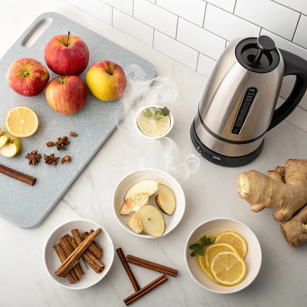  ingredients for apple peel tea