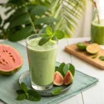 weight loss smoothie with guava and spirulina