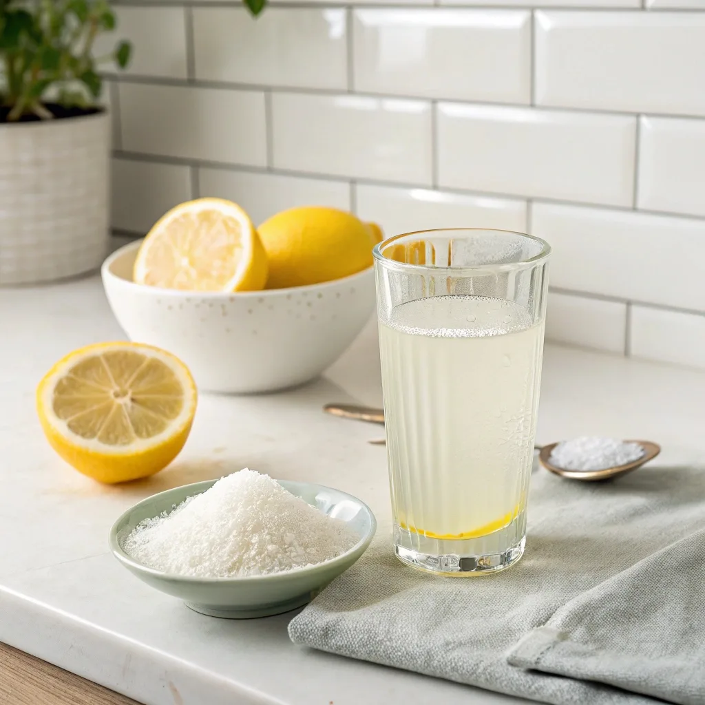 Visual showing how Japanese Pink Salt is used for weight loss drinks and meals