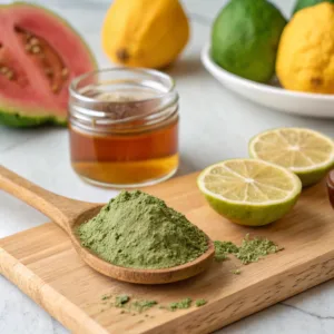 spirulina and guava smoothie ingredients