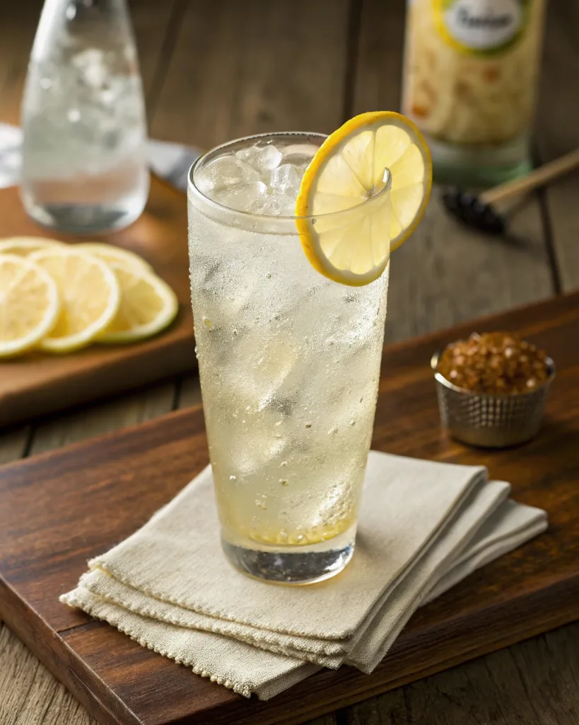 Natural Zepbound drink served cold with lime