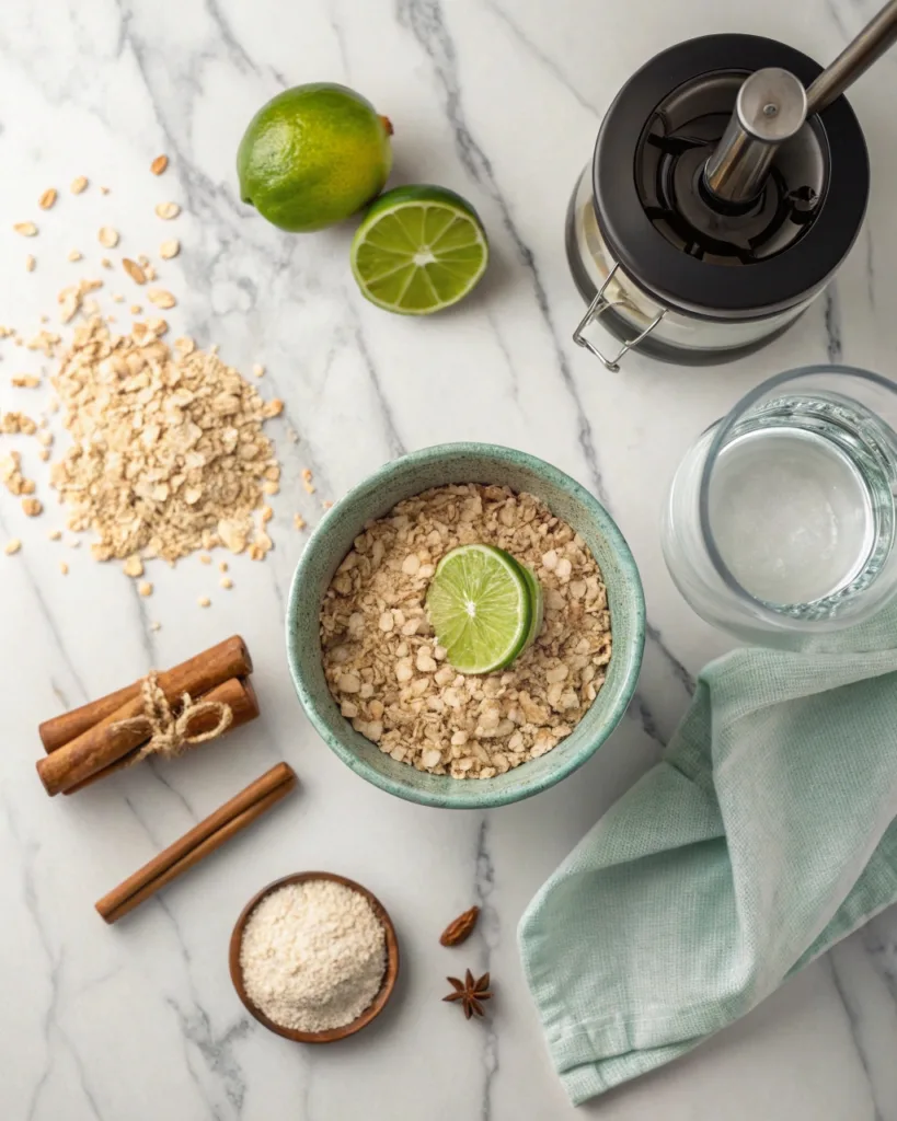 Ingredients for making the Natural Zepbound drink