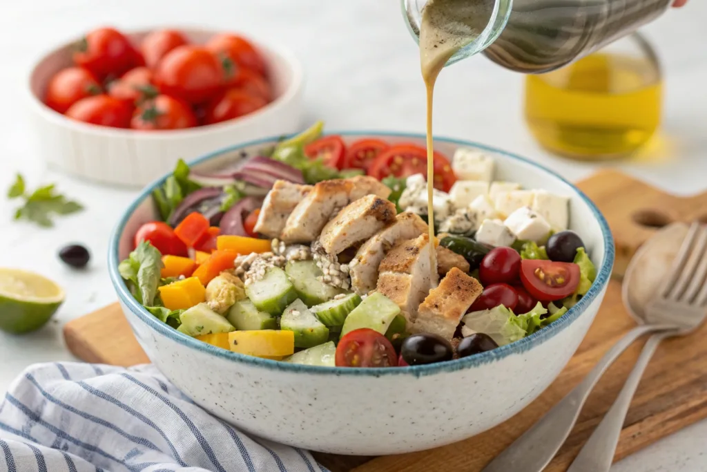 Greek Chicken Salad Bowl