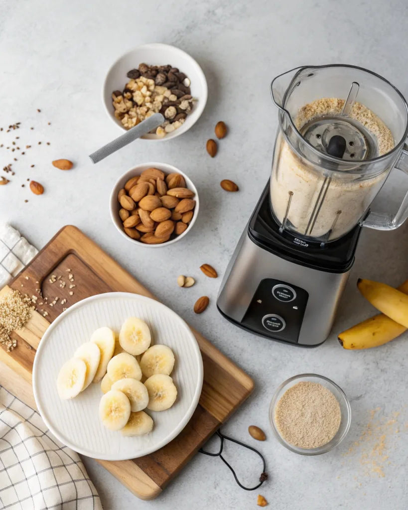  Banana almond smoothie