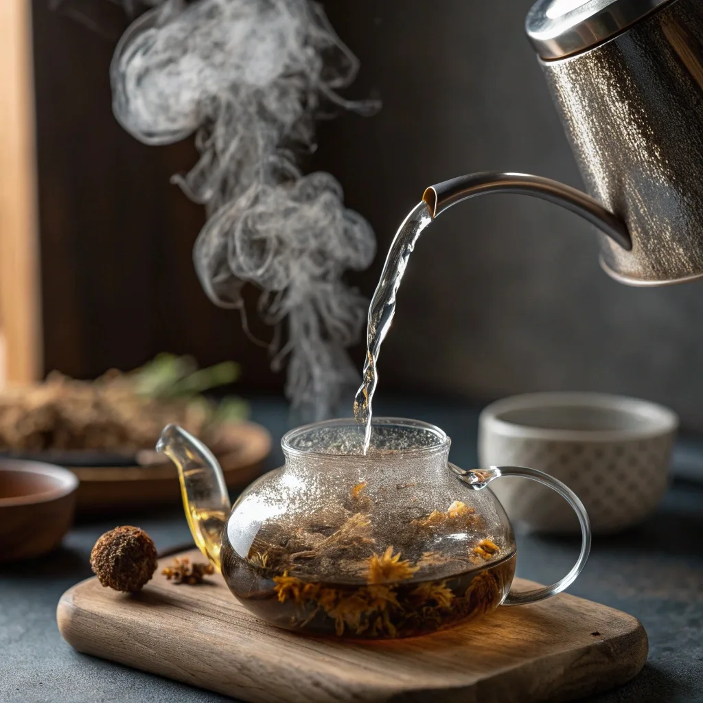 Brewing dandelion root tea for weight loss