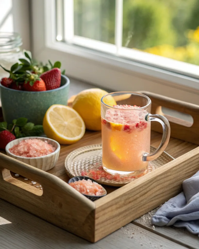 Serving Oprah Pink Salt Trick for weight loss