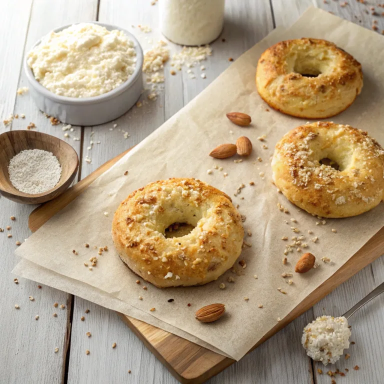 Keto Cottage Cheese Bagels fresh from oven