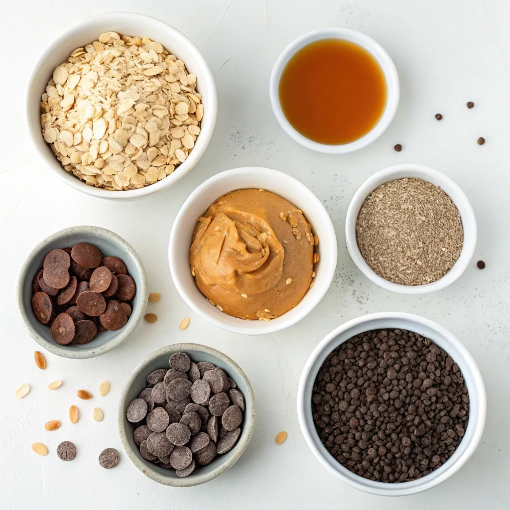 Ingredients for Peanut Butter Oat Bars