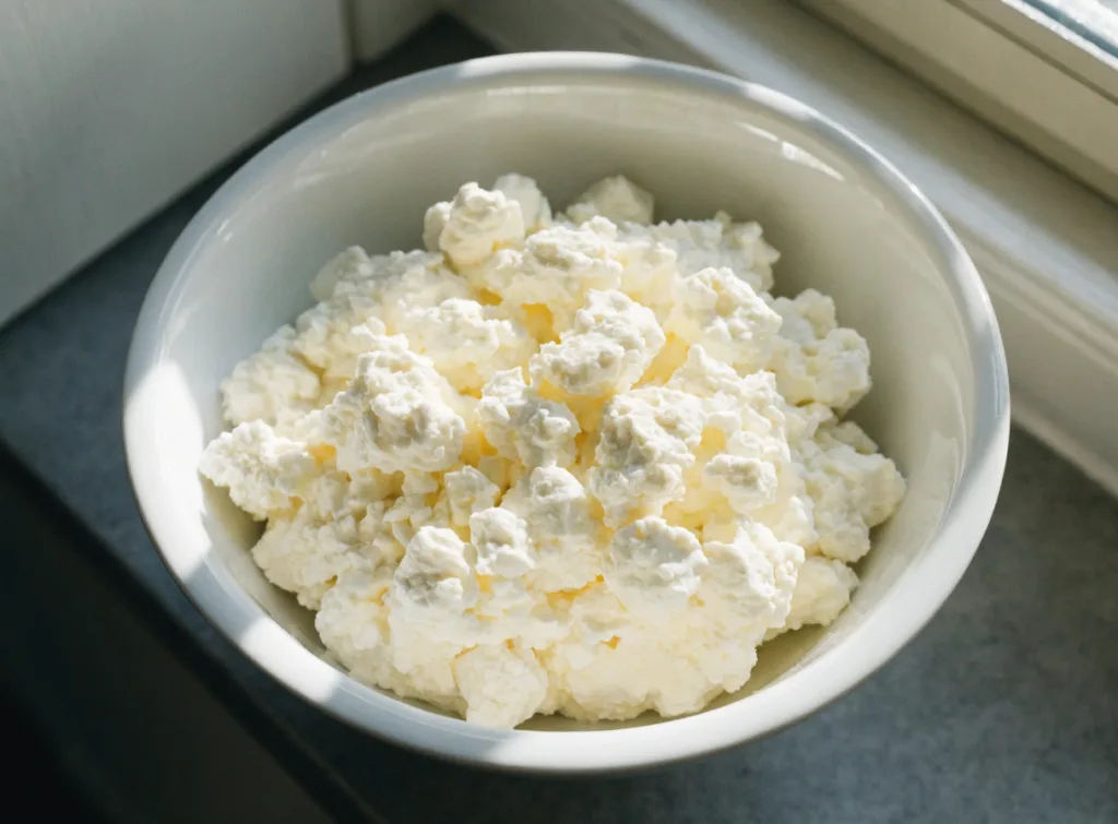 Cottage cheese base for high protein cottage cheese weight loss bowl